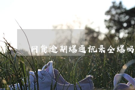 网货逾期爆通讯录全爆吗