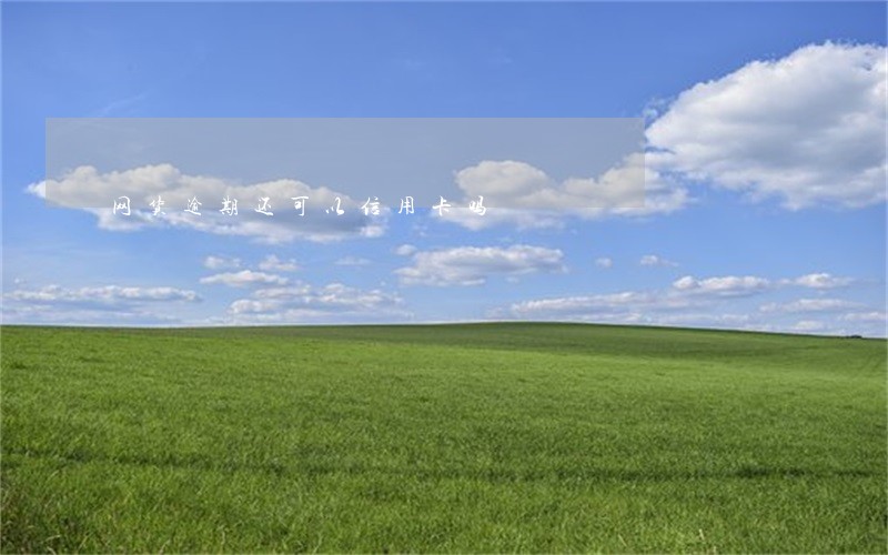 网货逾期还可以信用卡吗 网货逾期还可以信用卡吗