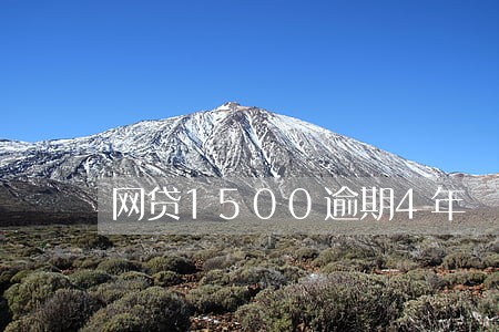 网贷1500逾期4年 网贷1500逾期4年