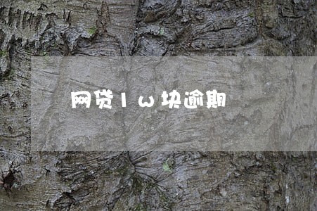 网贷1w块逾期 网贷1w块逾期