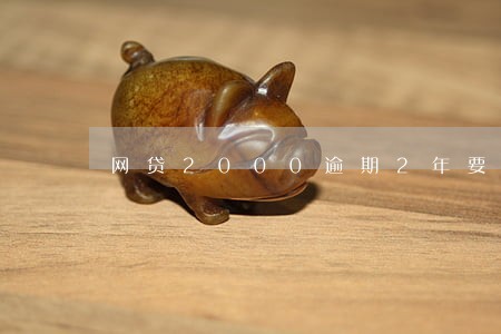 网贷2000逾期2年要还多少 网贷2000逾期2年要还多少