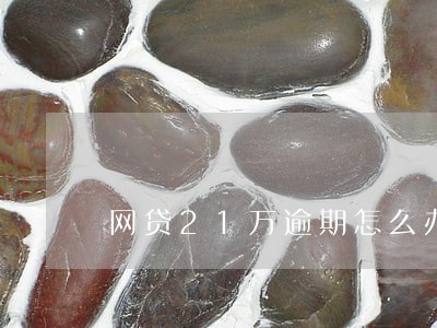网贷21万逾期怎么办 网贷21万逾期怎么办