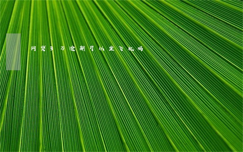 网贷3万逾期可以坐飞机吗 网贷3万逾期可以坐飞机吗