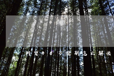 网贷40万逾期怎么解决 网贷40万逾期怎么解决