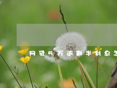 网贷5万逾期半利息怎样算 网贷5万逾期半利息怎样算