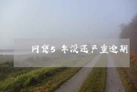 网贷5年没还严重逾期 网贷5年没还严重逾期