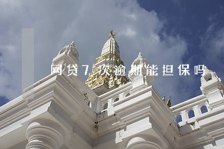 网贷7次逾期能担保吗 网贷7次逾期能担保吗