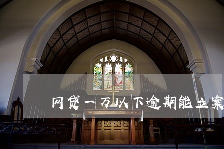 网贷一万以下逾期能立案吗 网贷一万以下逾期能立案吗