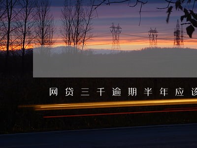 网贷三千逾期半年应该还多少 网贷三千逾期半年应该还多少