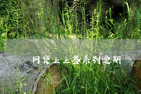 网贷上上签系列逾期 网贷上上签系列逾期