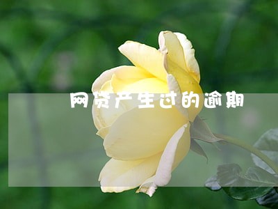 网贷产生过的逾期 网贷产生过的逾期