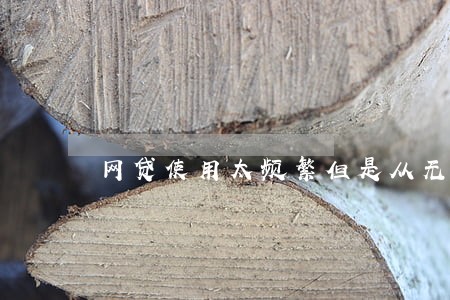 网贷使用太频繁但是从无逾期记录 网贷使用太频繁但是从无逾期记录