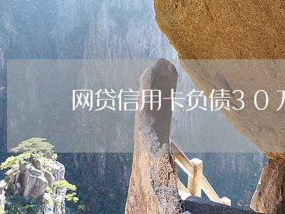 网贷信用卡负债30万逾期 网贷信用卡负债30万逾期