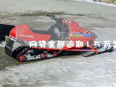 网贷全部逾期15万怎么办 网贷全部逾期15万怎么办