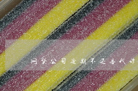网贷公司逾期不还告我诈骗 网贷公司逾期不还告我诈骗