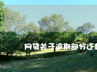 网贷关于逾期部分还款怎么算 网贷关于逾期部分还款怎么算