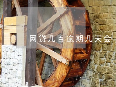 网贷几百逾期几天会