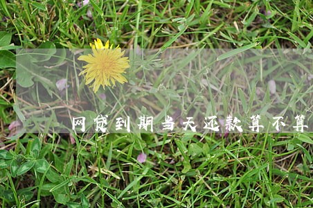 网贷到期当天还款算不算逾期 网贷到期当天还款算不算逾期