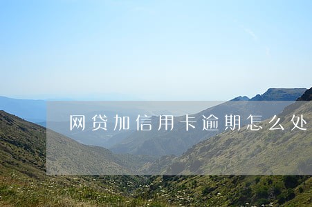 网贷加信用卡逾期怎么处理 网贷加信用卡逾期怎么处理