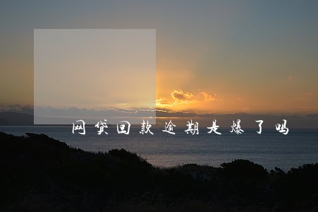 网贷回款逾期是爆了吗