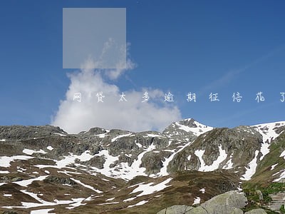 网贷太多逾期征信花了怎么办