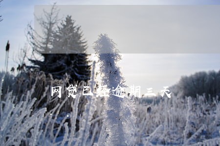 网贷已经逾期三天 网贷已经逾期三天
