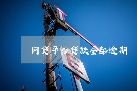 网贷平台贷款全部逾期 网贷平台贷款全部逾期
