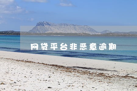 网贷平台非恶意逾期 网贷平台非恶意逾期