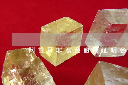 网贷开非恶意逾期证明会查吗 网贷开非恶意逾期证明会查吗