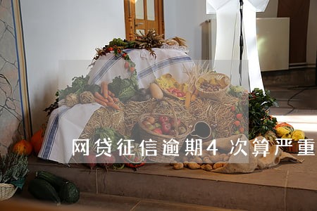 网贷征信逾期4次算严重吗