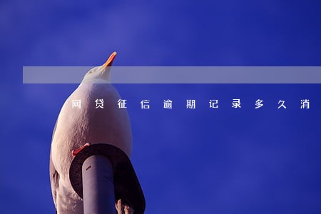 网贷征信逾期记录多久消除 网贷征信逾期记录多久消除