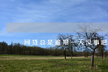 网贷总是逾期一天没事吧