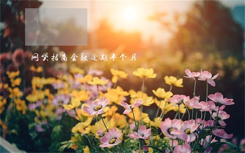 网贷招商金融逾期半个月 网贷招商金融逾期半个月