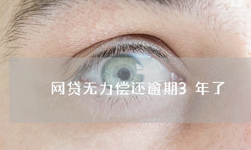 网贷无力偿还逾期3年了 网贷无力偿还逾期3年了