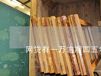 网贷有一万逾期四五年 网贷有一万逾期四五年