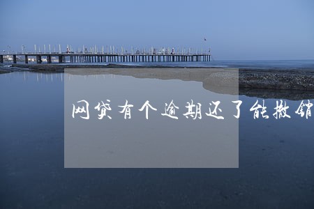 网贷有个逾期还了能撤销吗 网贷有个逾期还了能撤销吗