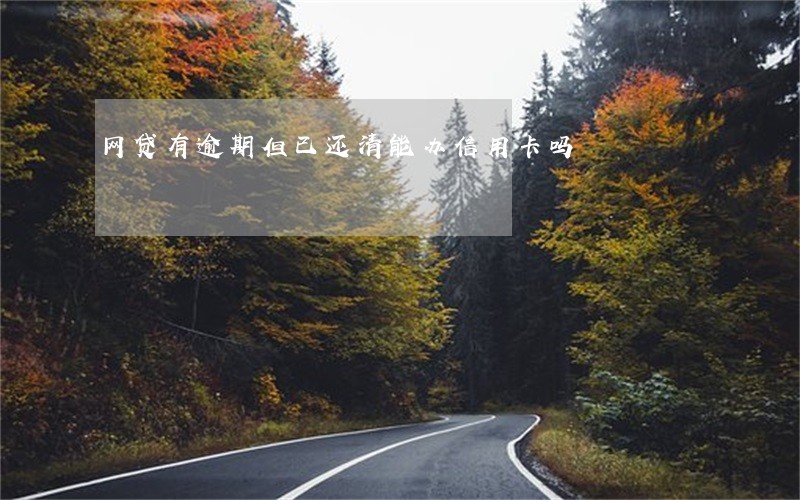 网贷有逾期但已还清能办信用卡吗 网贷有逾期但已还清能办信用卡吗