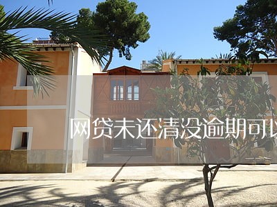 网贷未还清没逾期可以买车吗视频