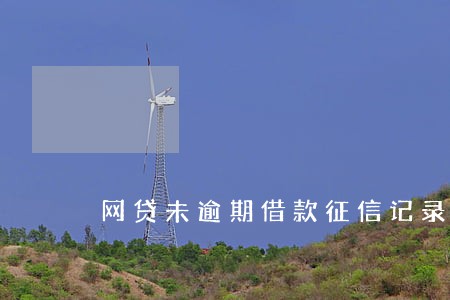 网贷未逾期借款征信记录 网贷未逾期借款征信记录