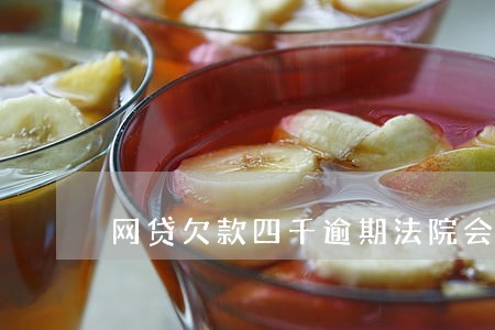 网贷欠款四千逾期法院会拖车吗 网贷欠款四千逾期法院会拖车吗
