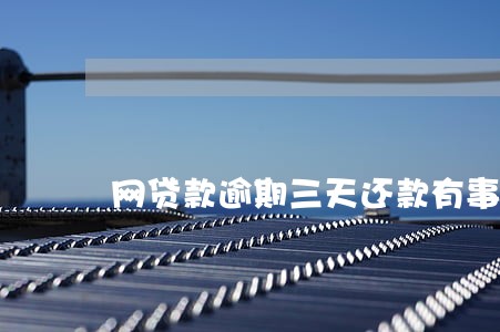 网贷款逾期三天还款有事吗 网贷款逾期三天还款有事吗