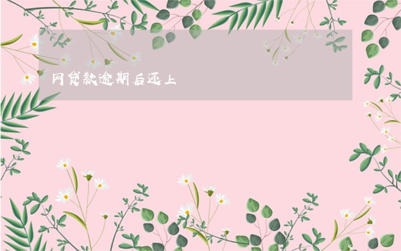 网贷款逾期后还上