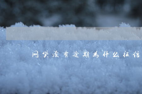 网贷没有逾期为什么征信不好 网贷没有逾期为什么征信不好
