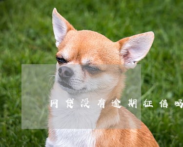 网贷没有逾期征信吗 网贷没有逾期征信吗