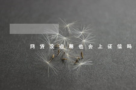 网贷没逾期也会上征信吗 网贷没逾期也会上征信吗