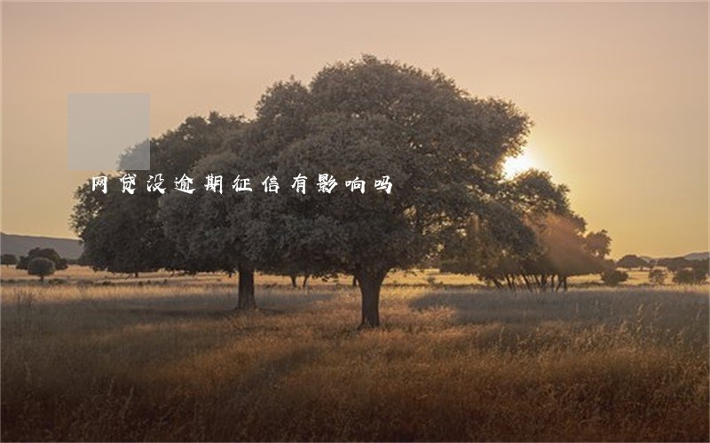 网贷没逾期征信有影响吗