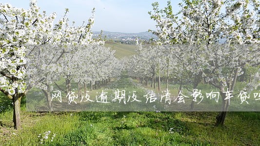 网贷没逾期没结清会影响车贷吗 网贷没逾期没结清会影响车贷吗
