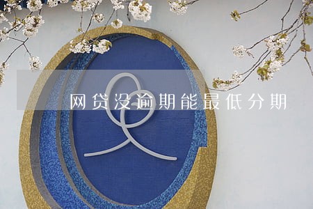 网贷没逾期能最低分期 网贷没逾期能最低分期