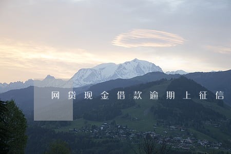 网贷现金借款逾期上征信吗 网贷现金借款逾期上征信吗