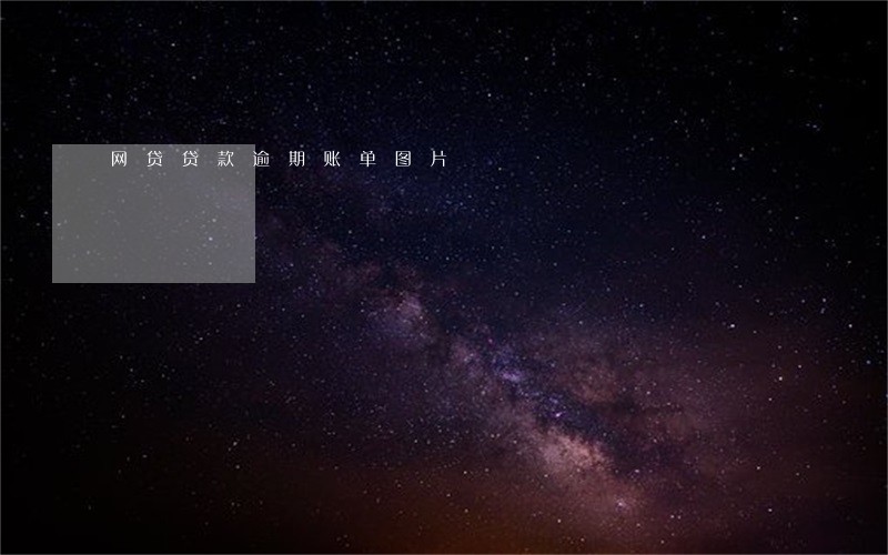 网贷贷款逾期账单图片 网贷贷款逾期账单图片